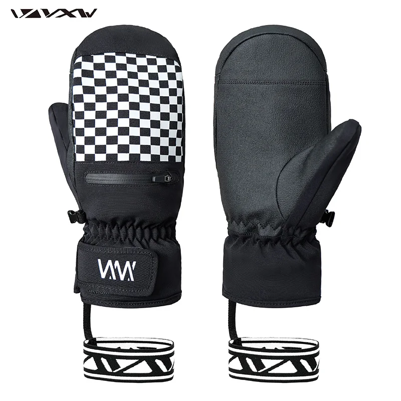 VXW Winter Thermal Outdoor Sports Gloves Women Men Mittens Thicken Ski Gloves Warm Waterproof Snowmobile Snow Gloves
