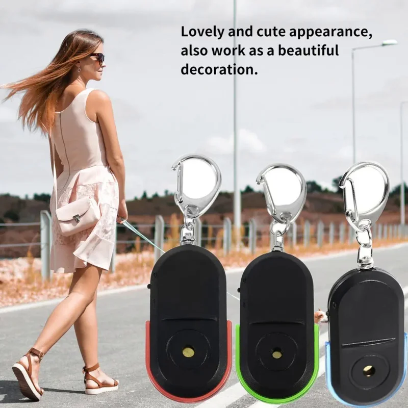 Di Động Xe Công Cụ Tìm Chìa Khóa Chống Mất Công Cụ Tìm Thông Minh Tìm Định Vị Keychain Còi Tiếng bíp Điều Khiển Âm Thanh LED Torch