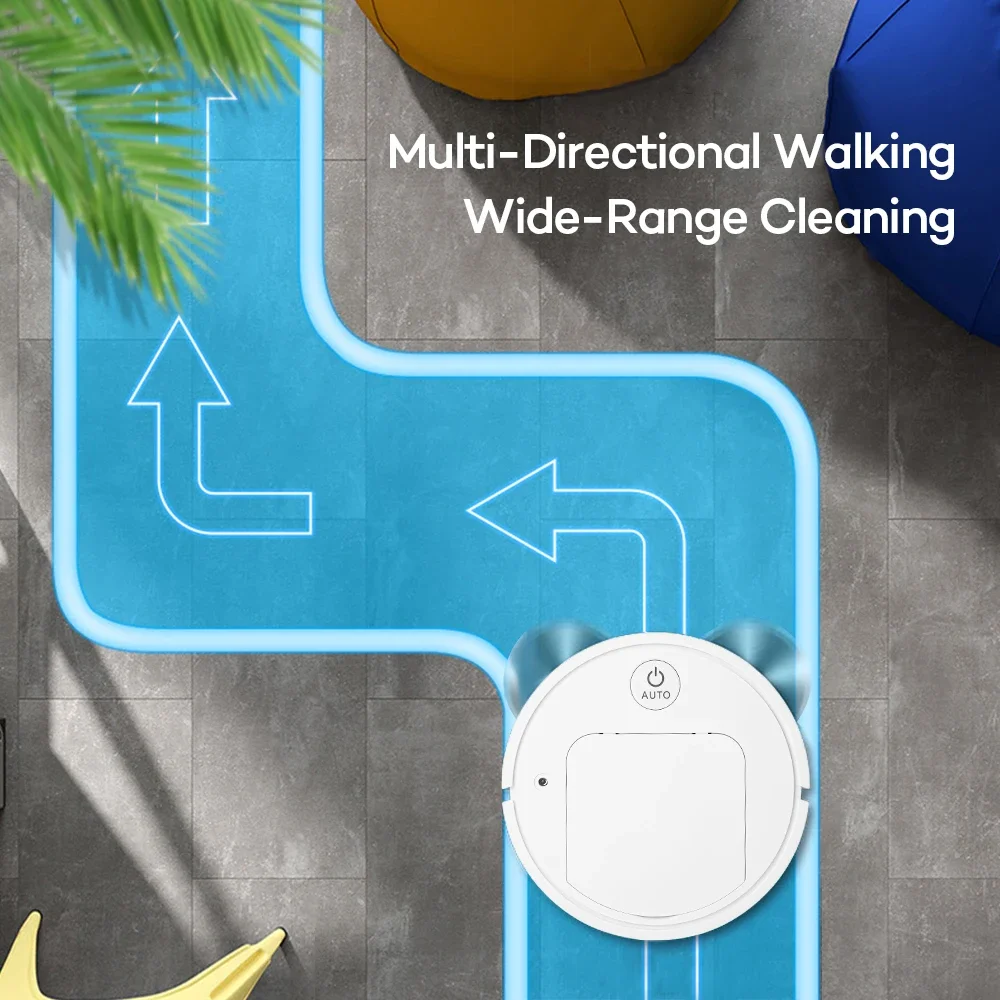 Smart Sweeping Robot 5 in 1 Ultra-quiet Remote Control Vacuum Cleaner Wireless Mopping Suction Sweep Machine for Home Use