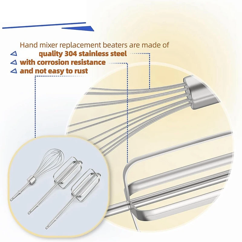 1 Set Hand Mixer Beaters Attachments For Replacement Hamilton Beach Mixer Parts Hand Mixers 62682RZ 62692