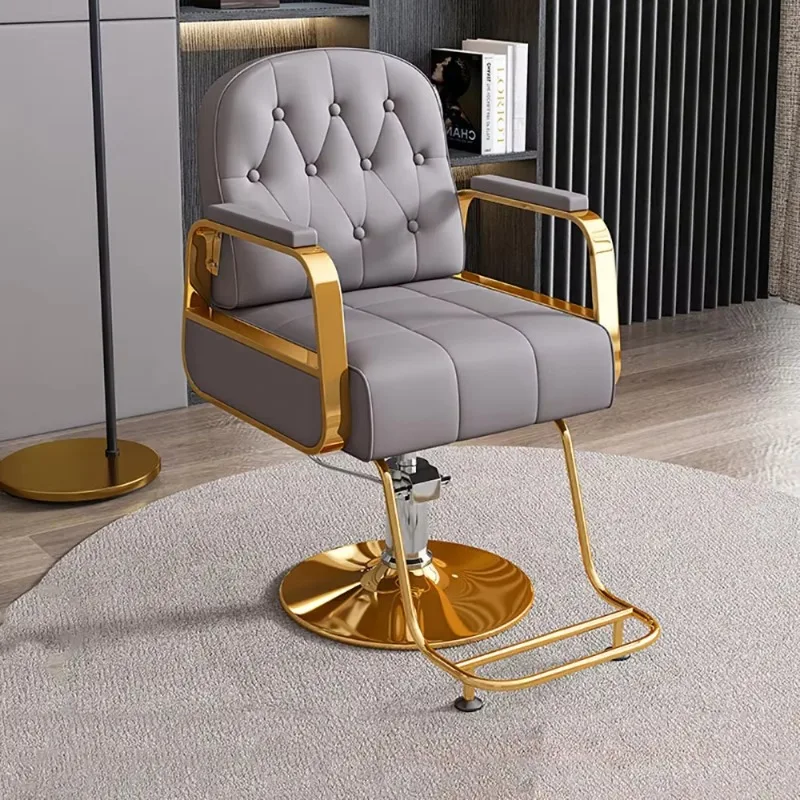 Modern Beauty ตัดผมเก้าอี้ความงามหรูหรา Ergonomic Delicacy ช่างทําผมเก้าอี้สบาย Nordic Kapperstoel ผมเฟอร์นิเจอร์