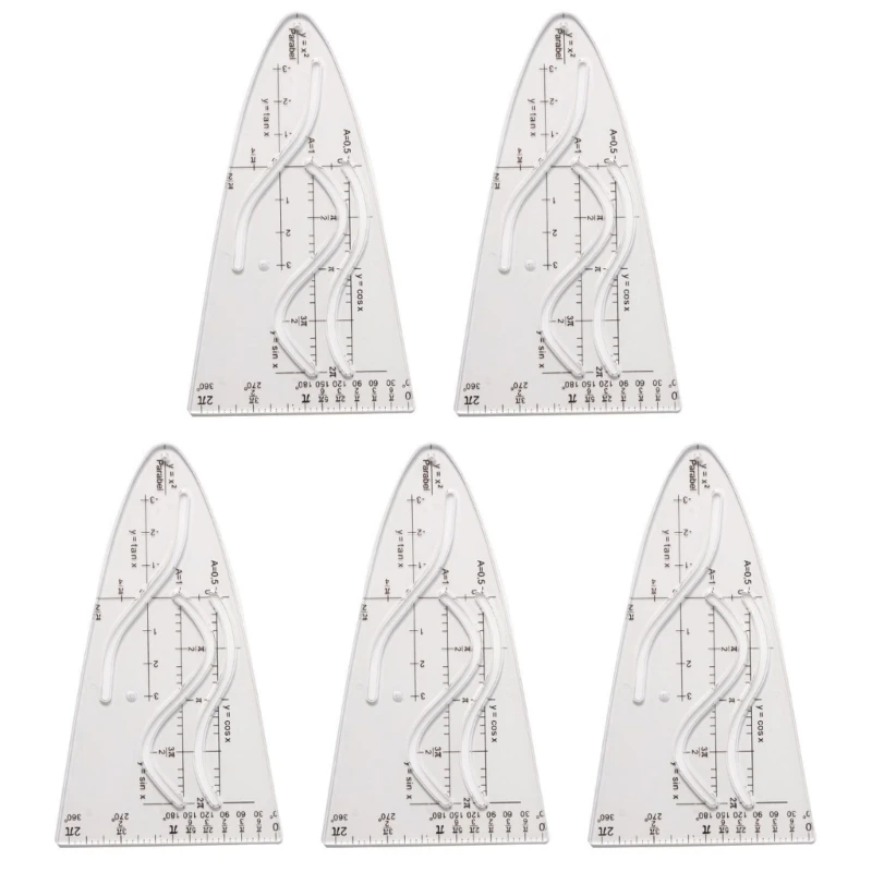 Parabola Stencil Parabolic Stencil for Student, Office, Painting, Parabolic Stencil Math Curves Template Parabola Ruler
