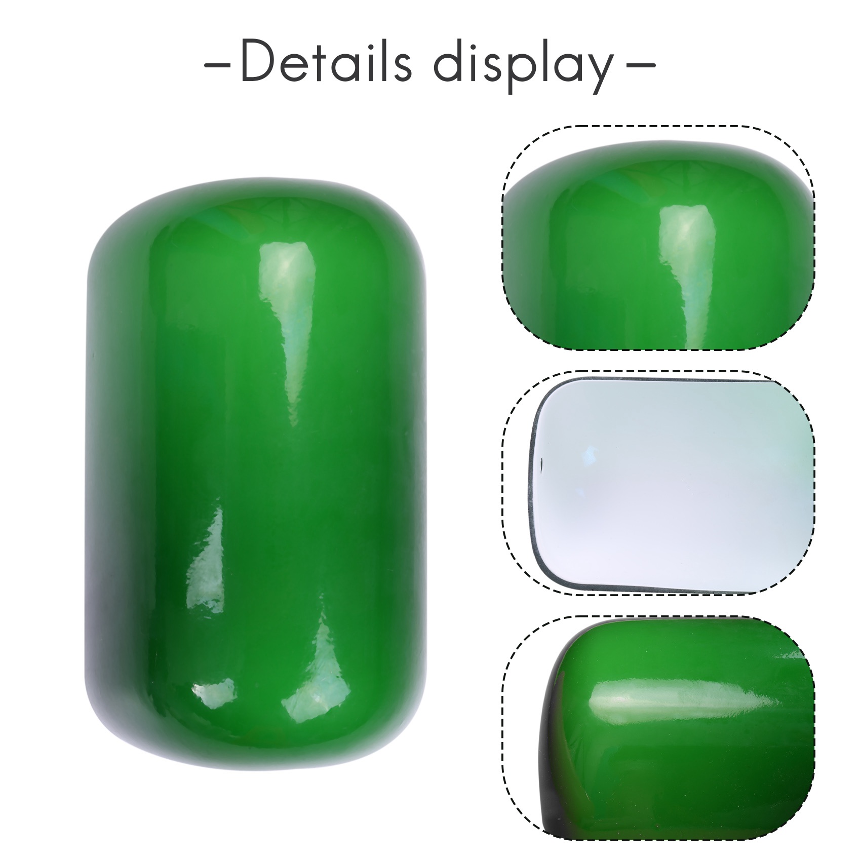 ใหม่ล่าสุดสีเขียวแก้ว BANKER โคมไฟ/Bankers โคมไฟแก้วโคมไฟ