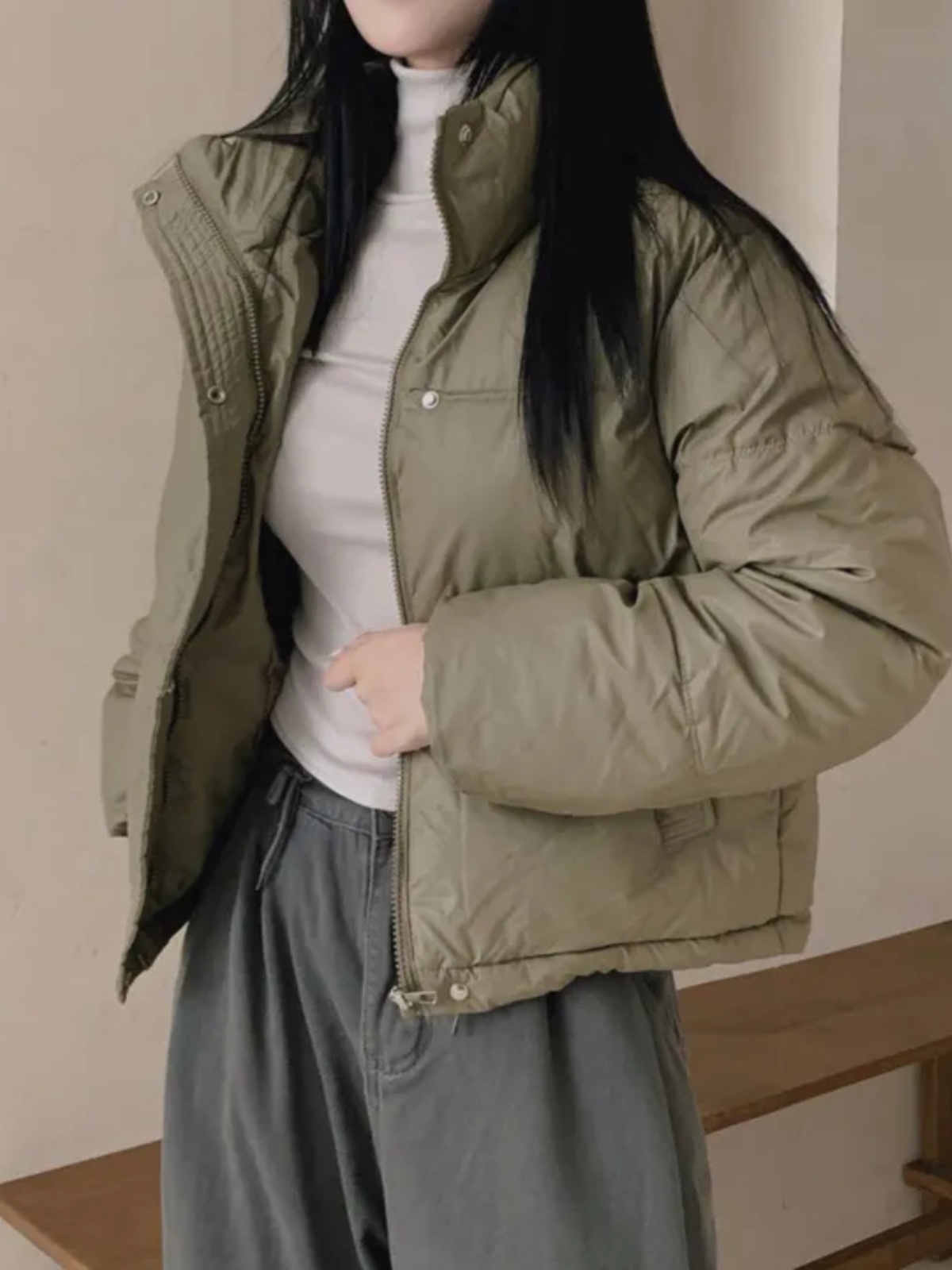 韓国スタイルショート Pu レザージャケット女性の冬スタンドカラーパンヴィンテージ小型暖かい長袖コットントップ