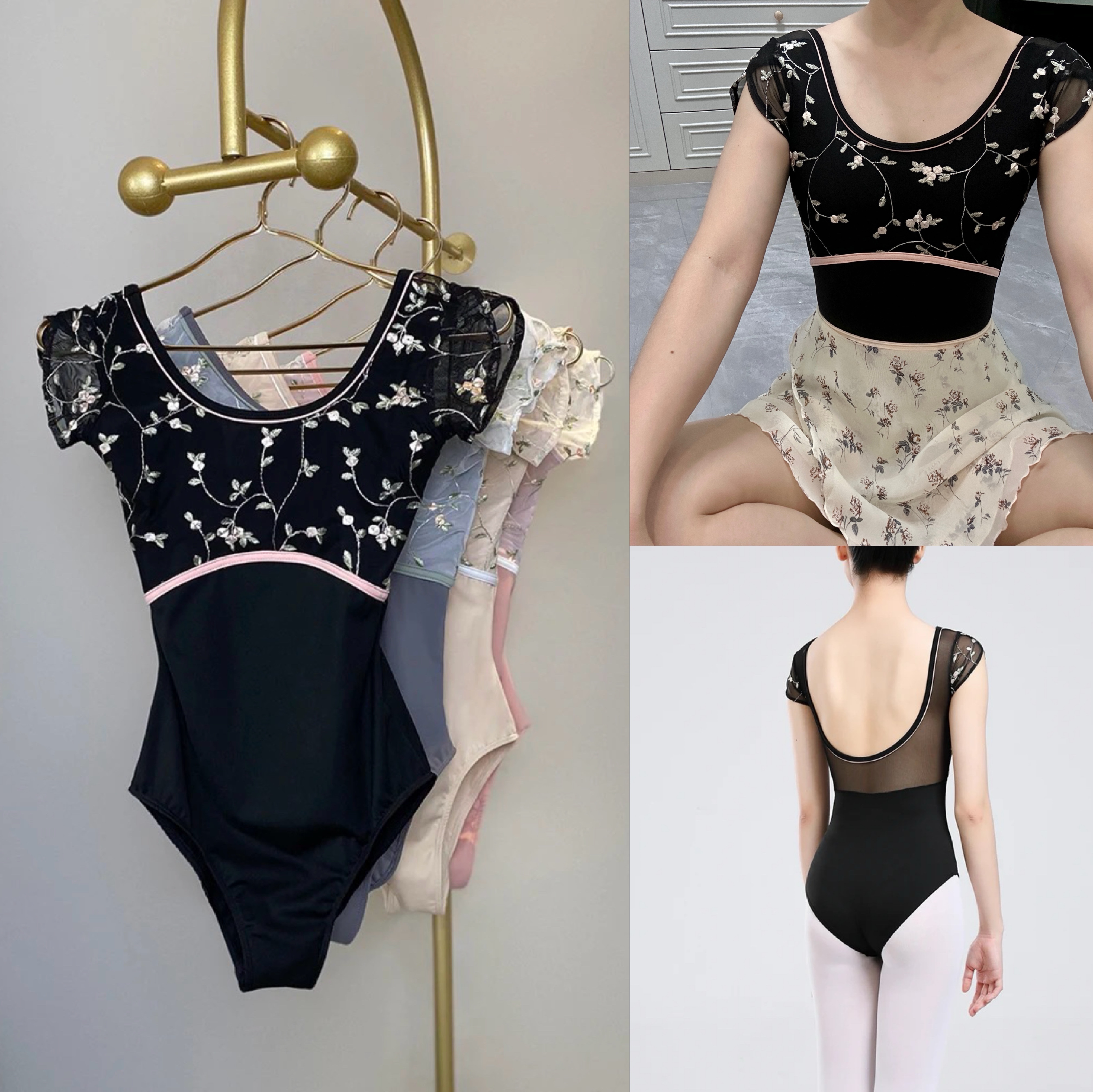 Ballet Gymnastiek Dansen Turnpakje Vrouwen 2023 Nieuwe Collectie Dagelijkse Oefening Dans Kleding Volwassen Elegantie Ballet Dans Overall