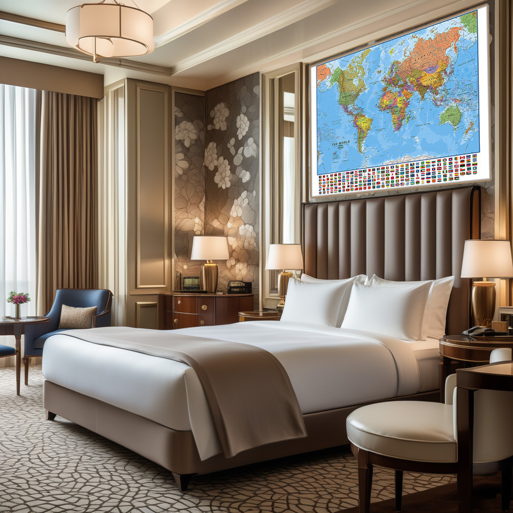 The Globe World Map 100x70cm Travel Wall Art Poster Prints Backdrop for Living Room School Paintings Decoration Children's Gift