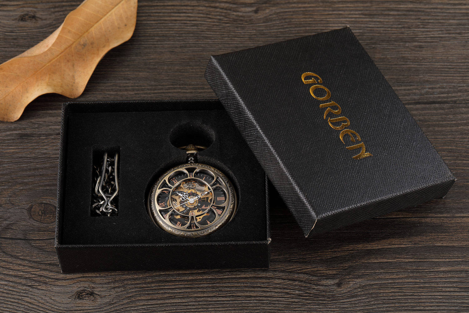 Reloj de bolsillo mecánico con esqueleto antiguo para hombre, collar de cadena, informal, de negocios, de bronce, Steampunk, de lujo, a la moda