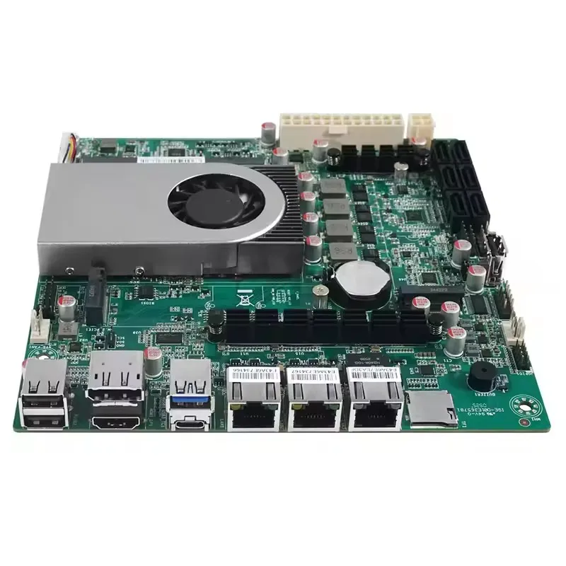 Topton Intel Twin Lake N150 Scheda madre NAS ITX a 4 core 6 * SATA3.0 2 * NVMe 1 * 10G 2 * 2.5G LAN DDR5 SODIMM Firewall Scheda server domestico