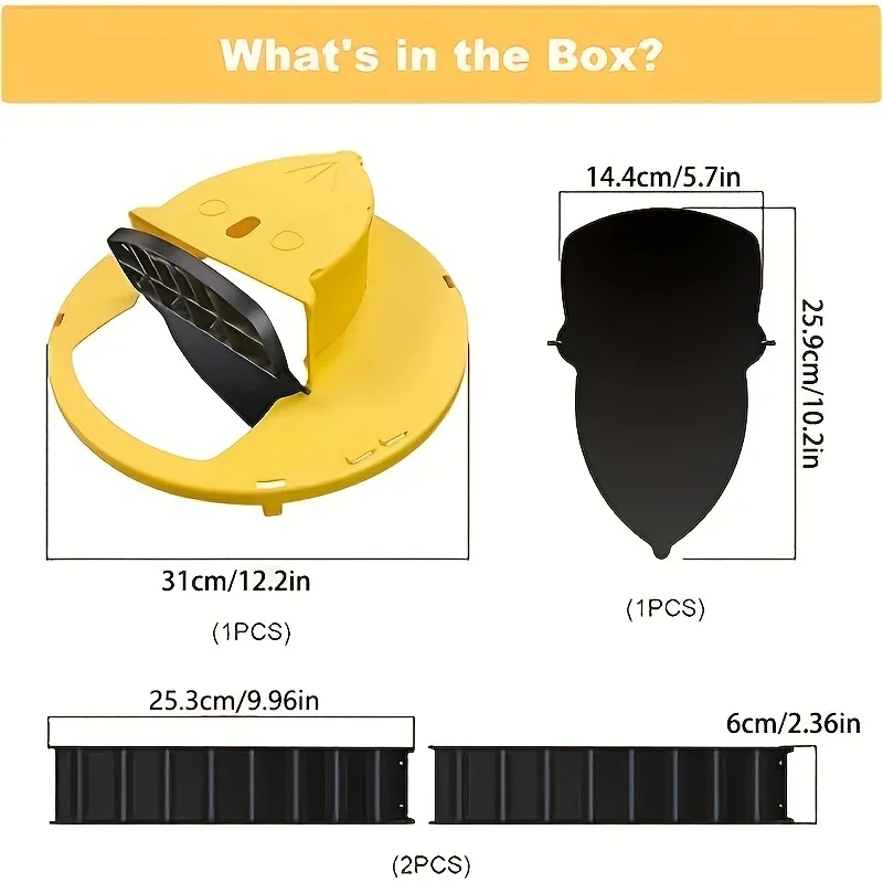 Auto Reset Mouse Trap, Mouse Trap, Indoor, Outdoor, Garage, Auto Reset Flip Sliding Bucket 1/2/3PCS Pest Catch Yard Safety
