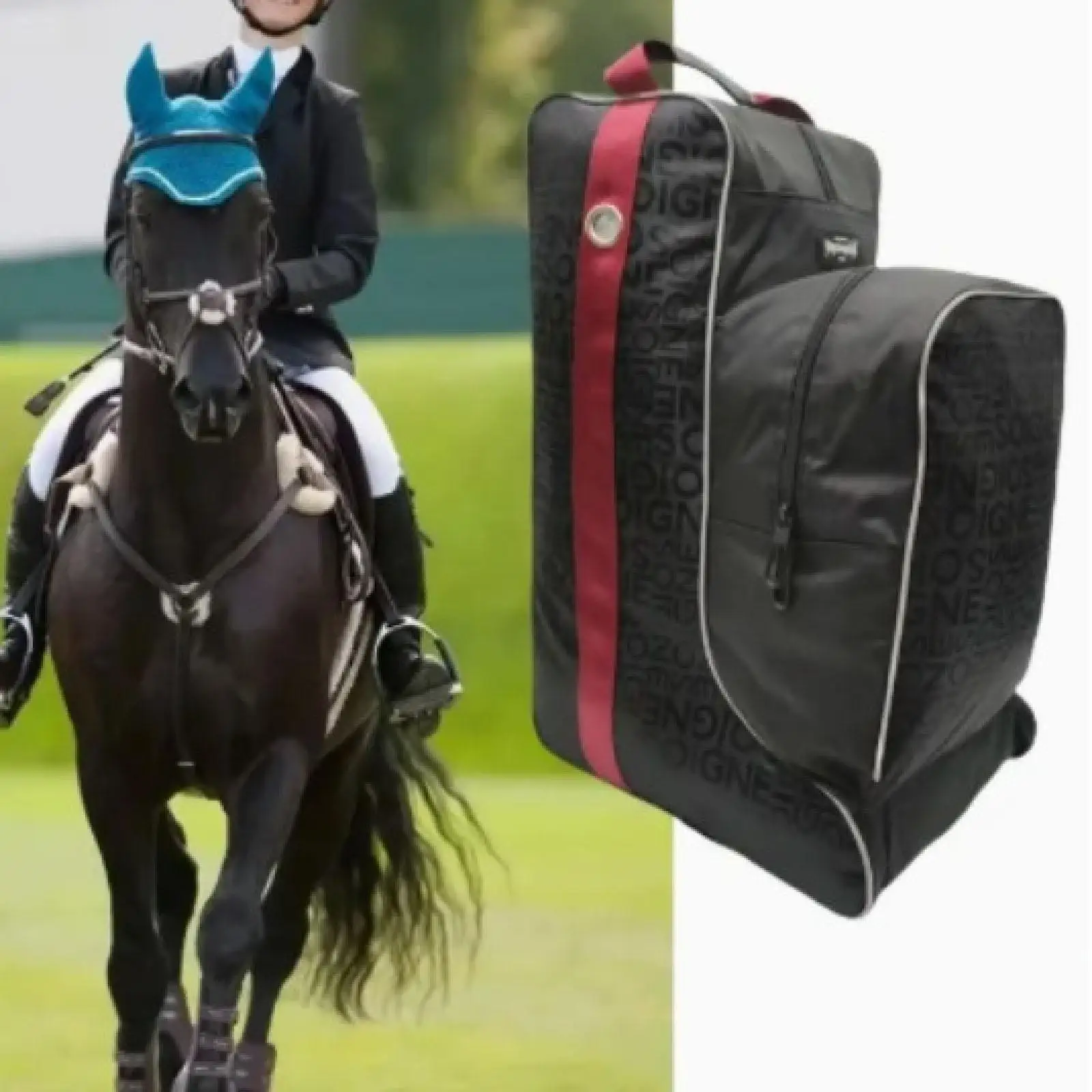 Tragetasche Oxford Reitsport Pack Ausrüstung Reiten Hohe Stiefel Tasche für Reise Ritter Stiefel Schuhe Schützen Reiter Stiefel Zeigt