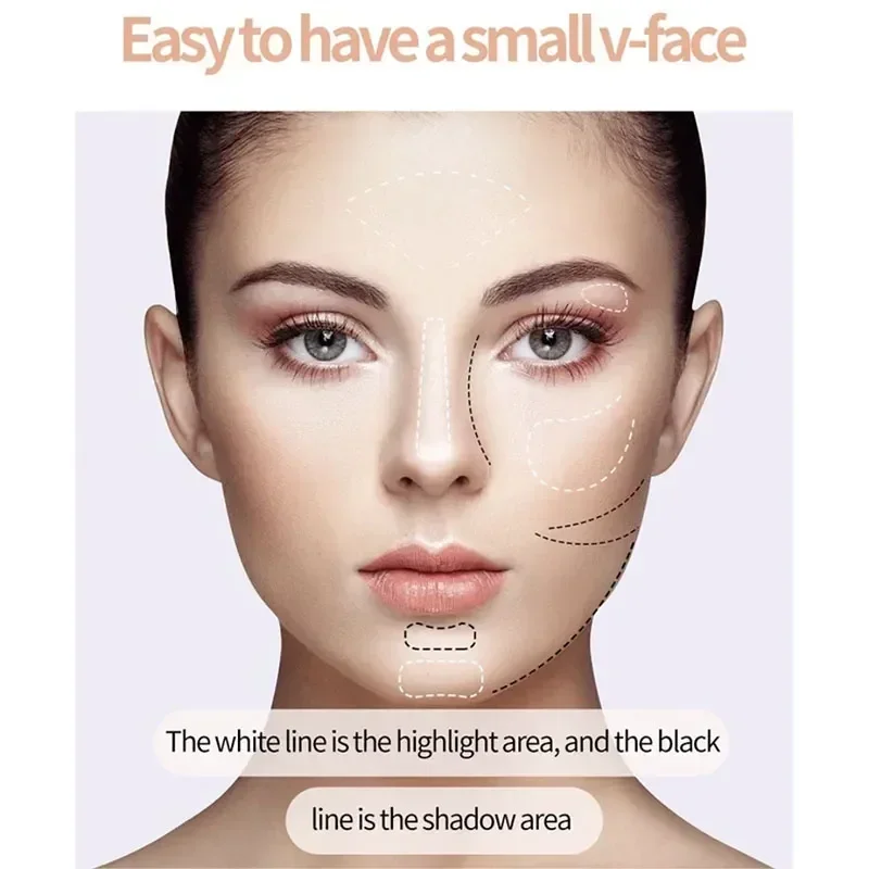 Doppelkopf Kontur Gesicht Foundation Concealer Stift Langlebige Augenringe Korrektor Kontur Concealer Stick Kosmetik Make-Up 