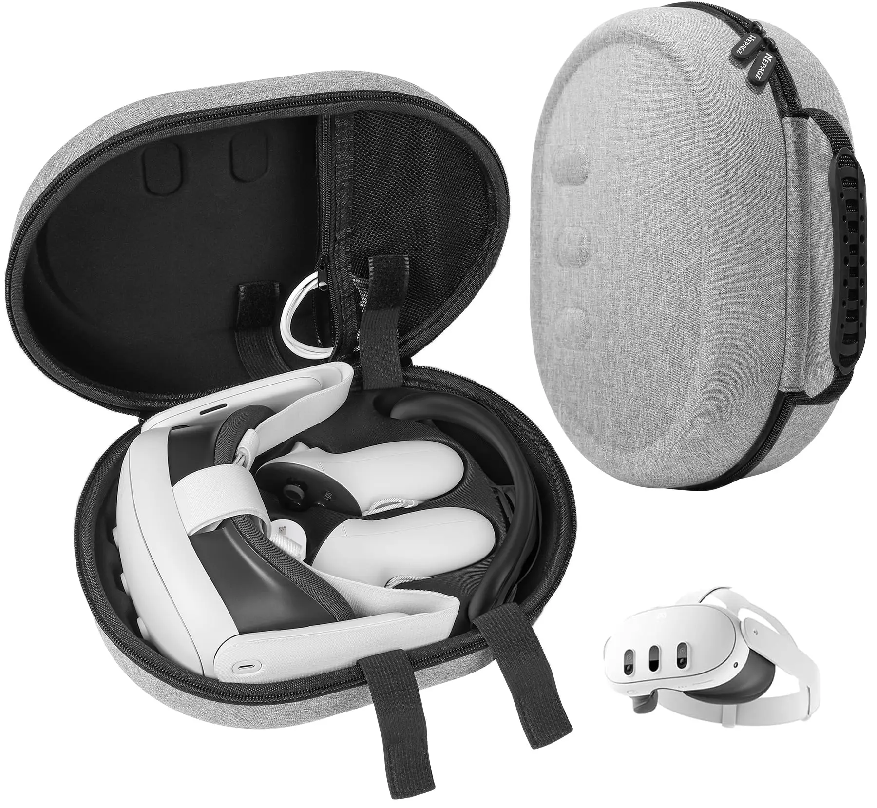 Estuche de transporte duro compatible con Oculus/Meta Quest 3, adecuado para accesorios de protección portátiles de viaje para Oculus Quest 3