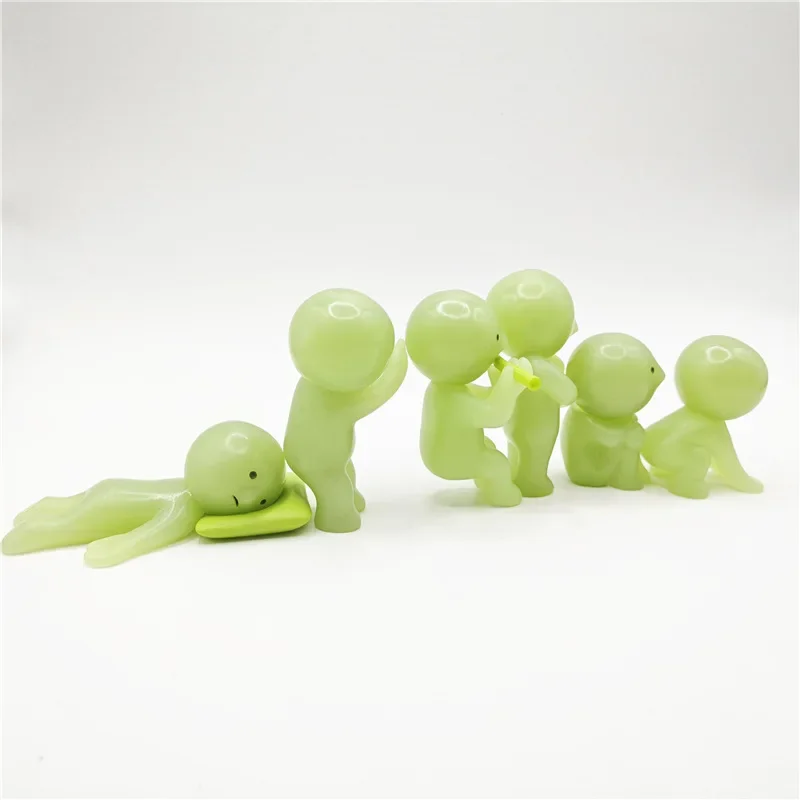 SMISKI ห้องนั่งเล่น Series Luminous Elf ตุ๊กตาเรืองแสงกล่องตาบอดประณีตเดสก์ท็อปตกแต่งตุ๊กตาน่ารักของเล่นตุ๊กตา Surprise กล่องของขวัญ