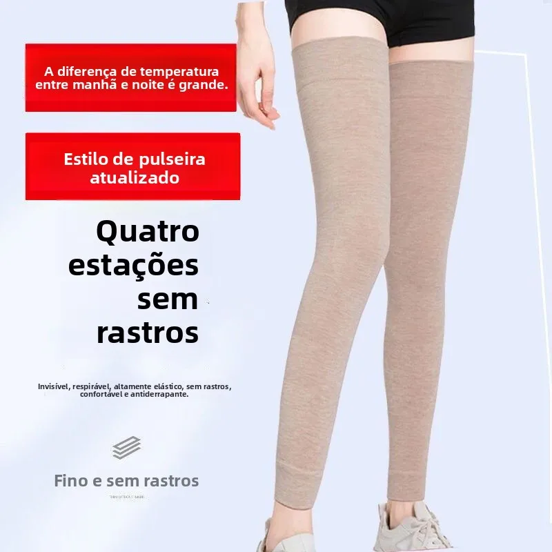 Joelheiras Ajustáveis Finas para Ambientes Climatizados, Proteção Térmica para Homens e Mulheres, Suporte para Joelhos em Mat...