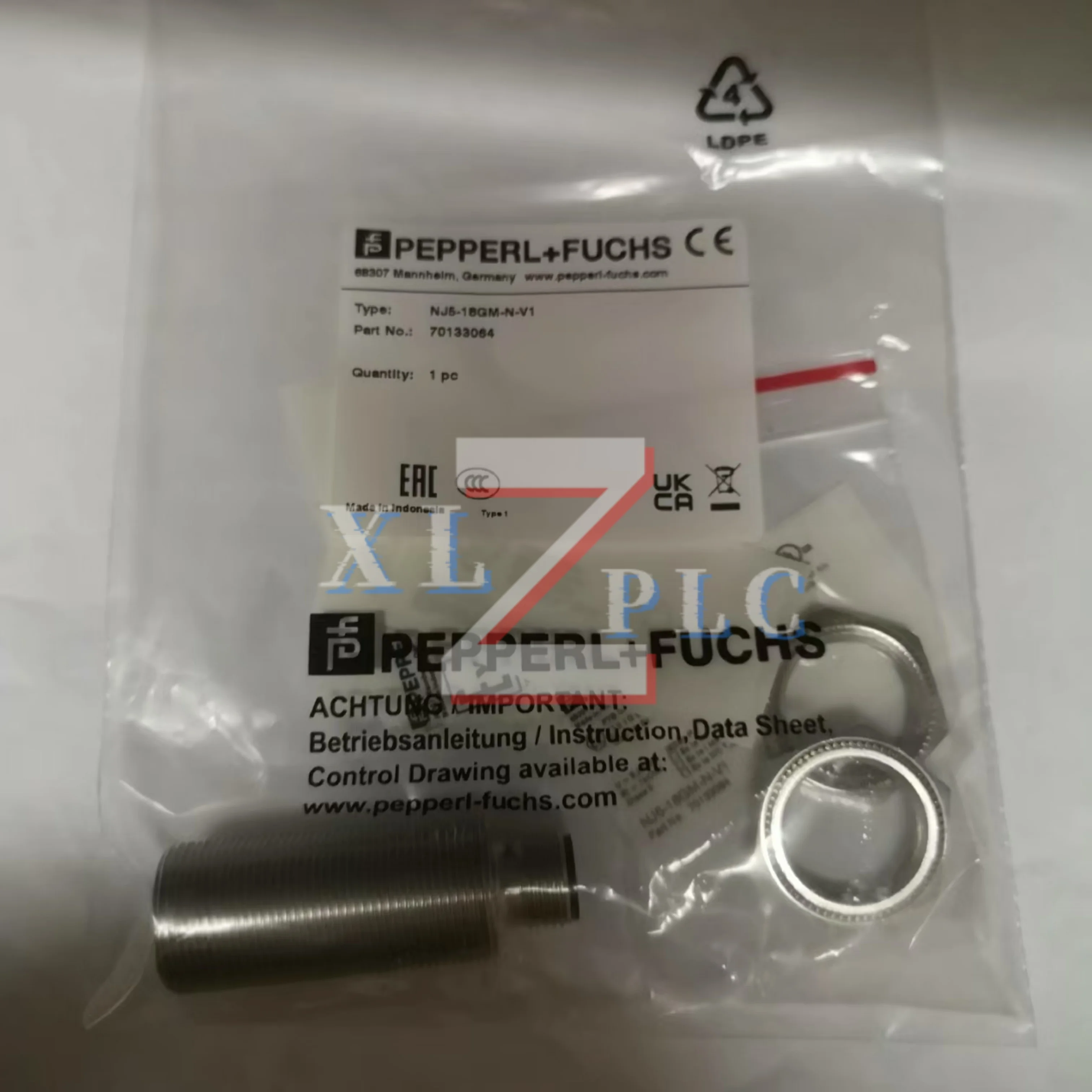 Sensor de proximidade indutivo novo original NJ5-18GM50-A2-V1 NJ5-18GM-N-V1