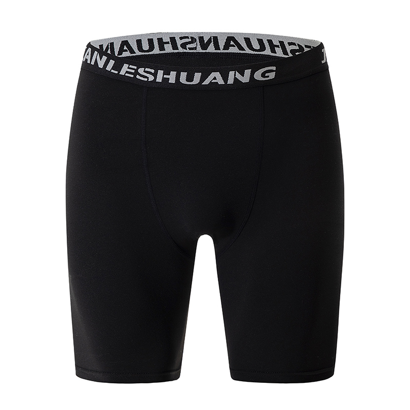1/5 Stück Herren Plus Size Schwarz und Weiß Lange Sportunterwäsche Laufen Fitness Basketball Fußball Shorts mit elastischer Taille Teenager