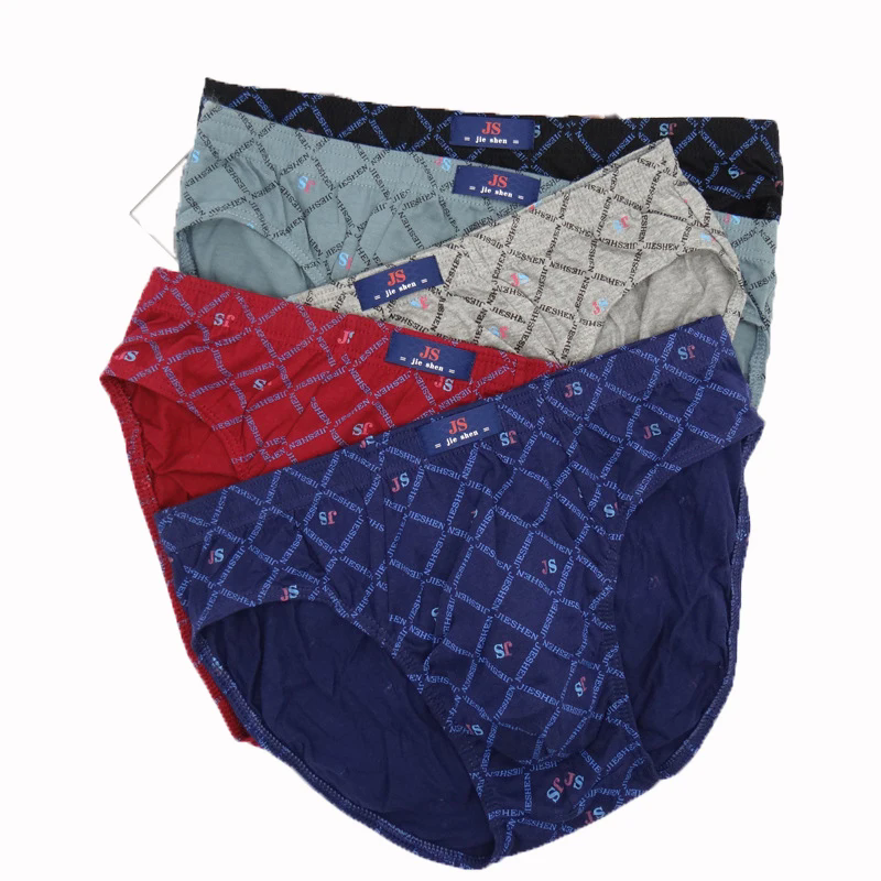 5 Stück 100 % Baumwolle Herren Slips Sommer Herrenunterwäsche Plus Size Herren Unterwäsche Höschen Herren Atmungsaktive Höschen