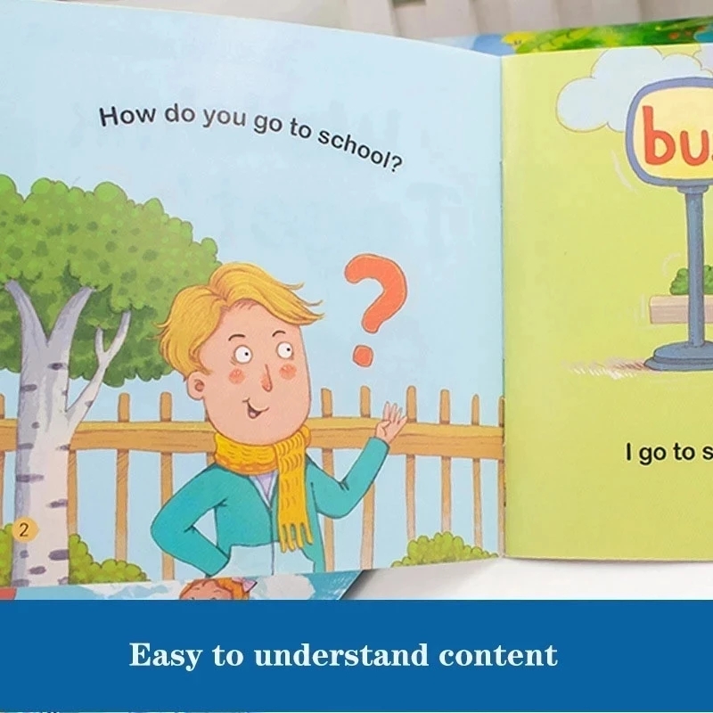 60 เล่ม/ชุดเด็กภาษาอังกฤษ Early Learning หนังสือภาพเกรดอ่านหนังสือนิทานการตรัสรู้ Cognitive Tale นิทานก่อนนอน