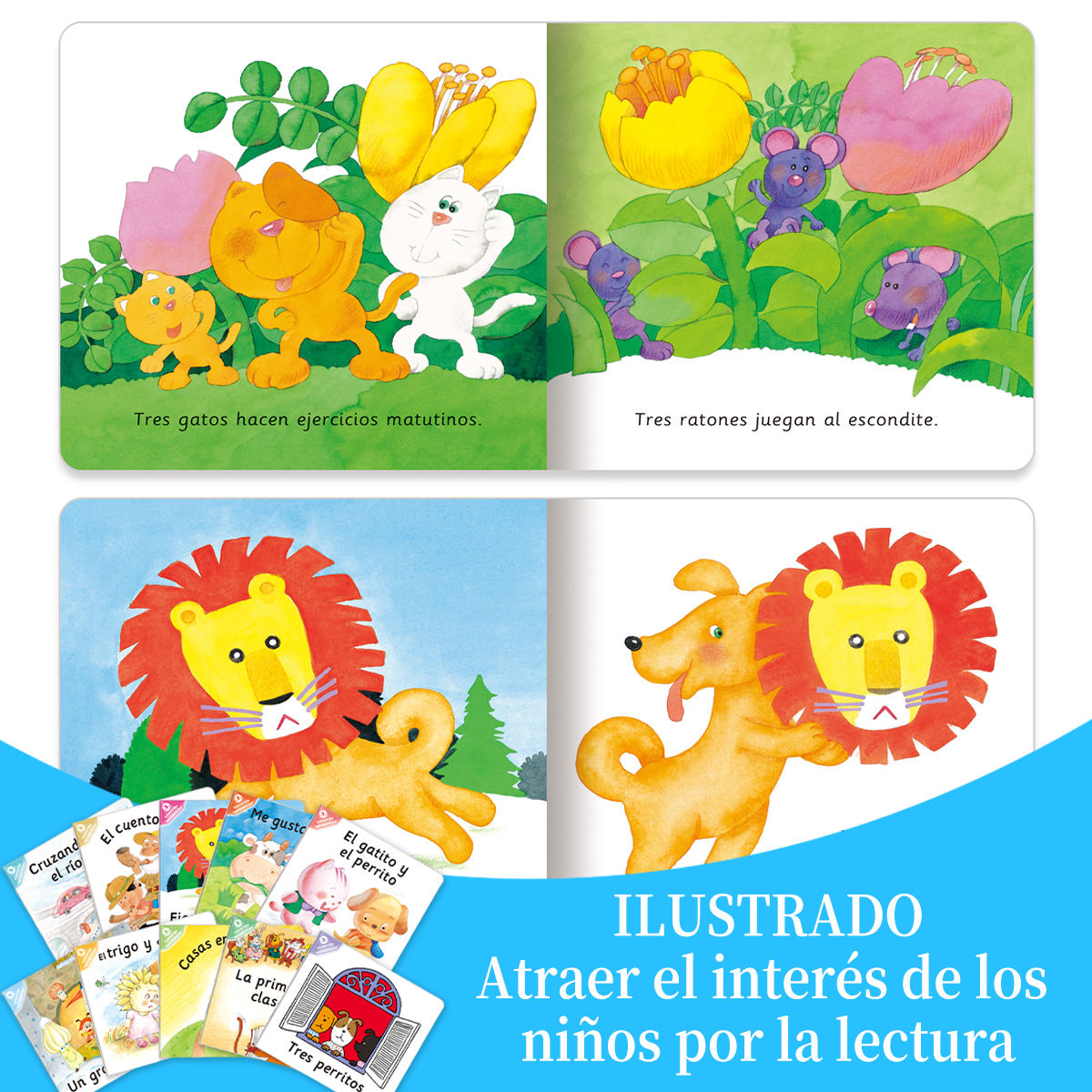 1 ชุด 10 สเปนหนังสือนิทานเด็กหนังสือเด็กการตรัสรู้ปริศนาหนังสือการเรียนรู้หนังสือเด็กของขวัญ