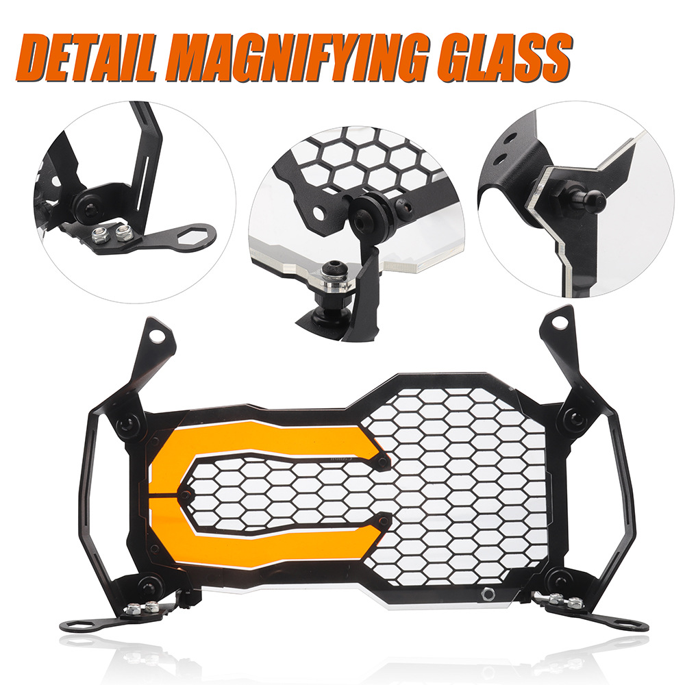 Motorcycle Headlight Protector Grille Guard Cover For BMW R1250GS Adventure 40th Anniversary Edition 1250 GS LC ADV Accessories