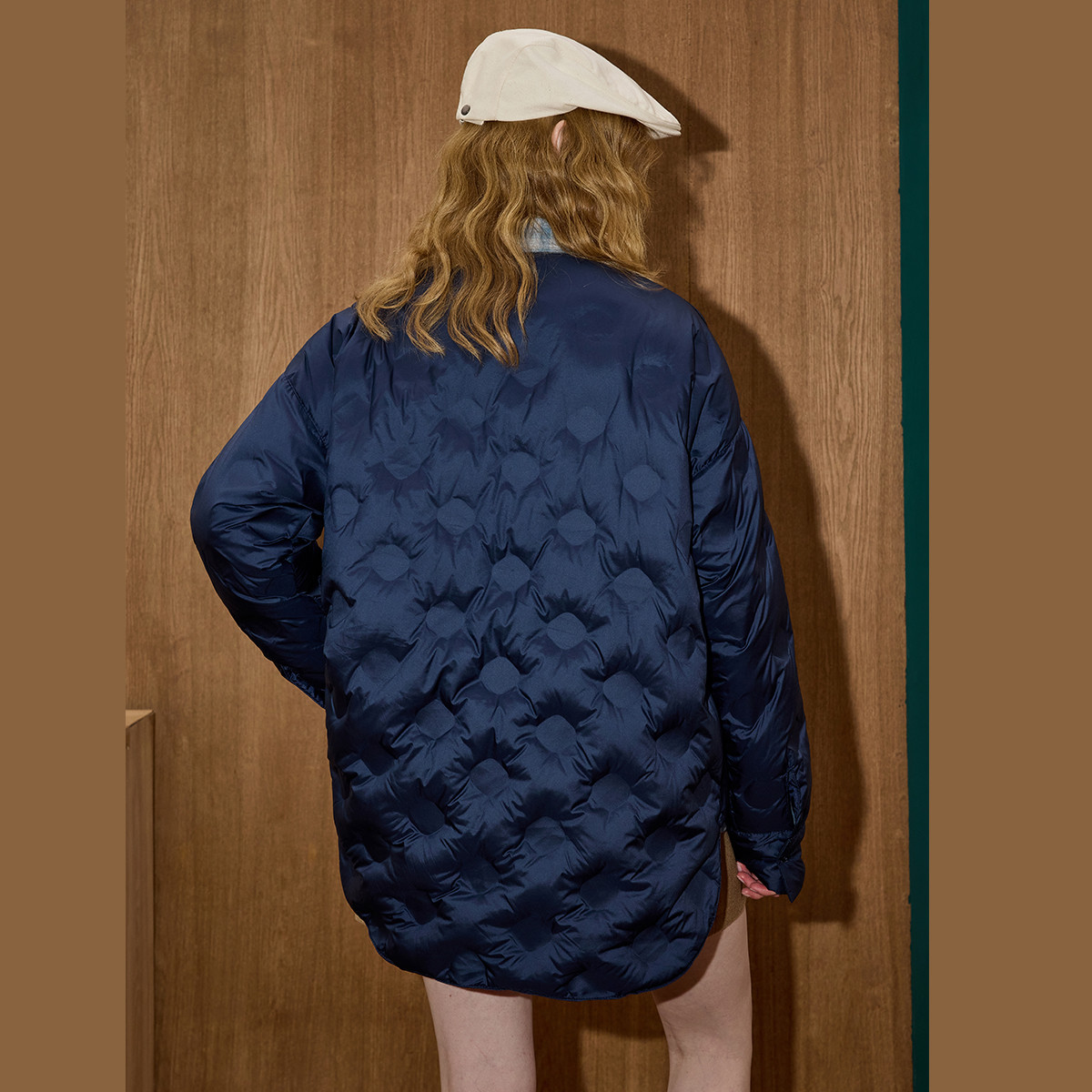 2025 nouveau Design hiver femmes doudoune 90% duvet de canard blanc léger coupe ample col rond minceur pull mode