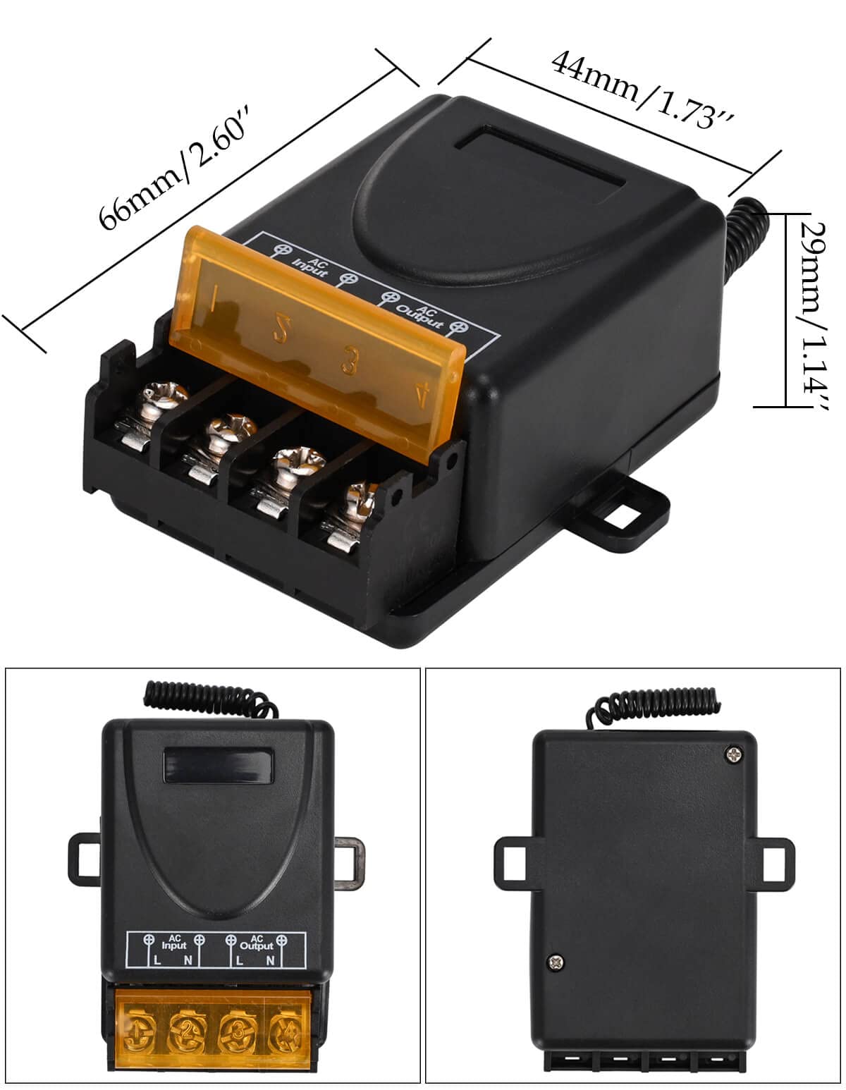 RF Wireless Remote Control Switch 433Mhz  AC 110V 220V  High Current Relay Receiver for Door Motor LED Electric Appliance