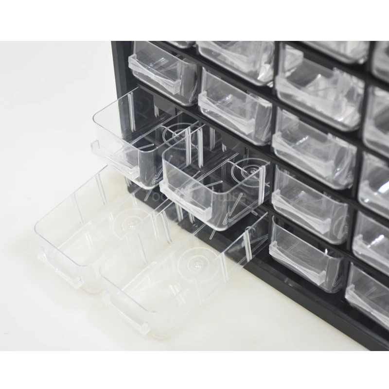 25 Multi-grid Parts Box Tool Drawer Organizer Wall-mounted Screw Classification Component Box Tool Case Hardware Storage Toolbox