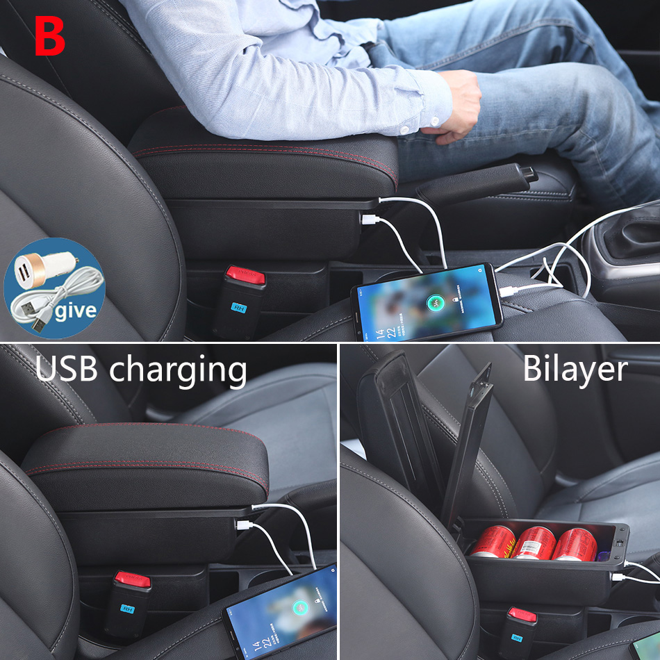 フォルクスワーゲン UP アームレストボックスシュコダ Citigo VW UP シート Mii 車のアームレストコンソール収納ボックスカップホルダーカーアクセサリー