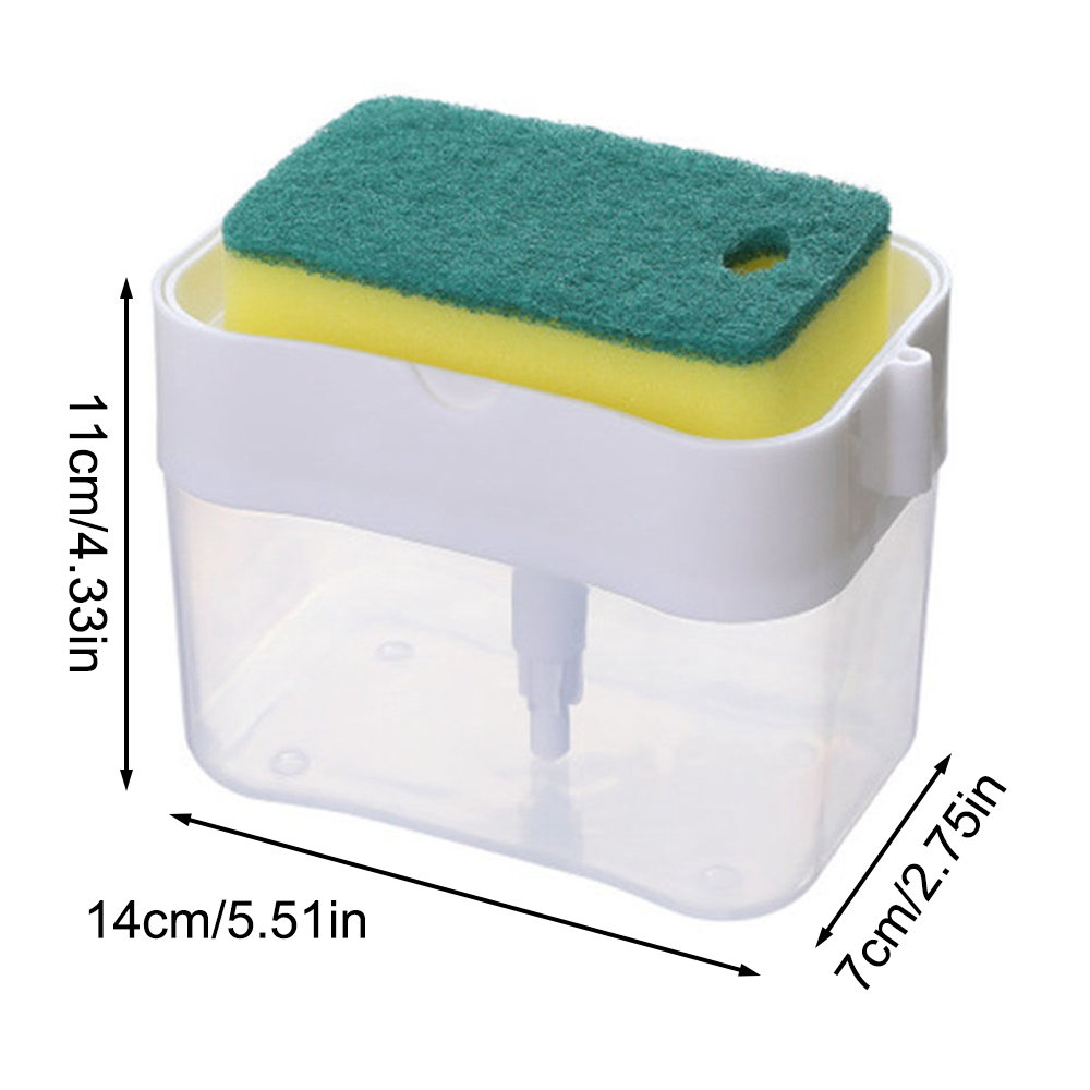 Washing Detergent Press Cleaning Pot Brush Kitchen Style Automatic Liquid Dispenser Dishwashing Brush Pot Tool Soap Dispenser