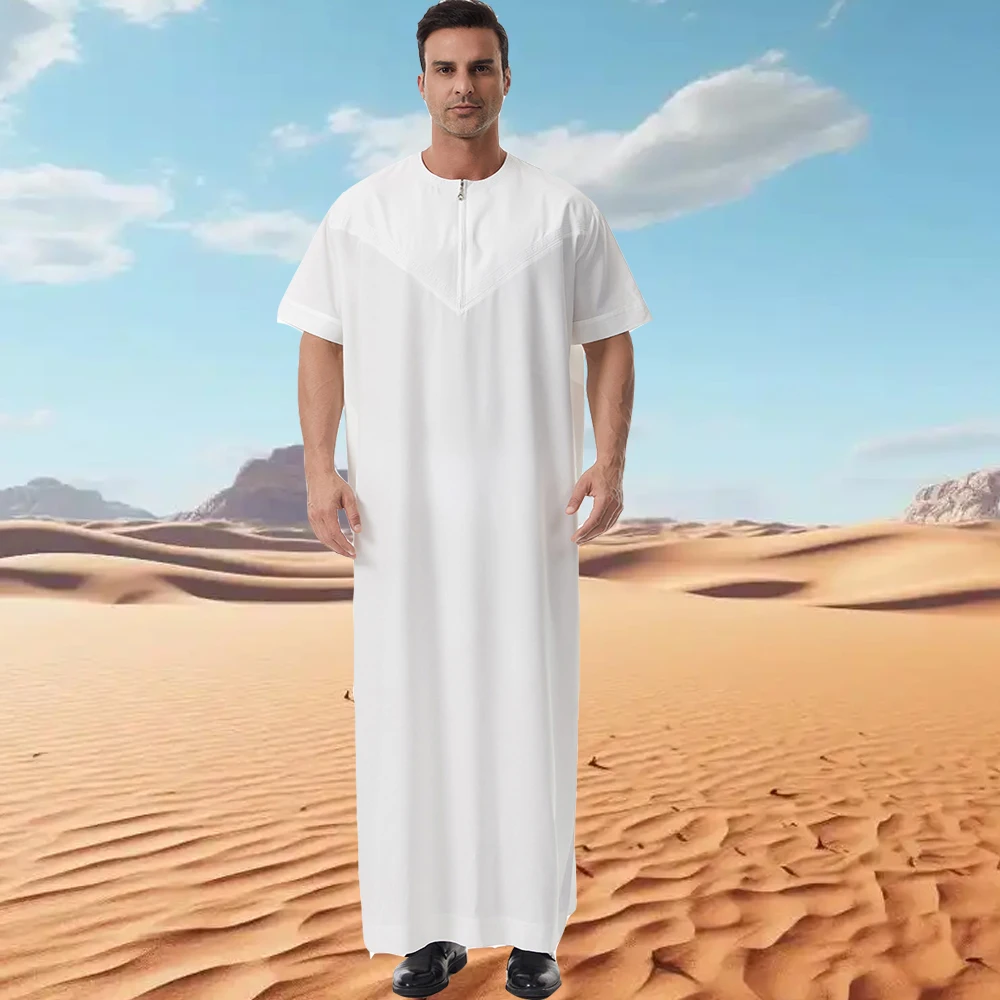 Ramadan jubba thobe abaya para roupas de oração homens vestido muçulmano roupas kebaya turquia árabe islam djellaba robe musulmane hombre