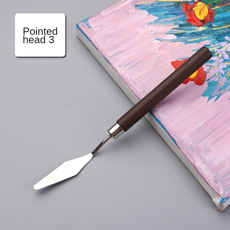 ไม้พายขนมไม่มีการเปลี่ยนรูปการเชื่อมต่อแน่นมีดจานสี Rapid Rebound สแตนเลสสตีลภาพวาดสีน้ํามัน Scraper