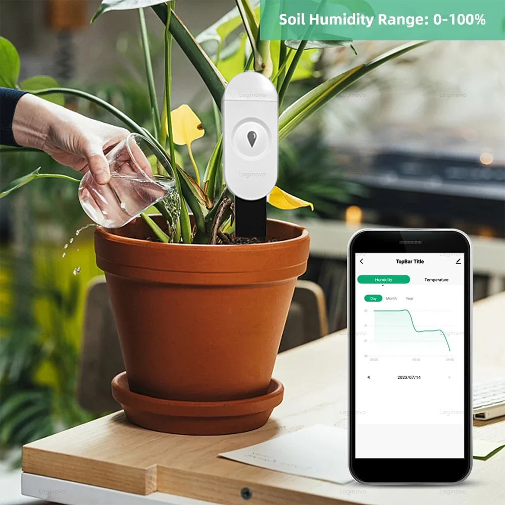 Тестер влажности почвы Zigbee, датчик температуры и влажности, термогигрометр, домашняя автоматизация, детектор орошения сада