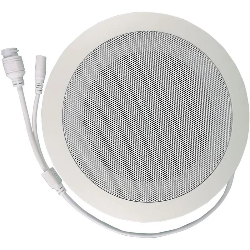 5W Poe Oferta especial Red Tcp Ip Sistema de megafonía Audio ABS Altavoz de techo POE o DC12V