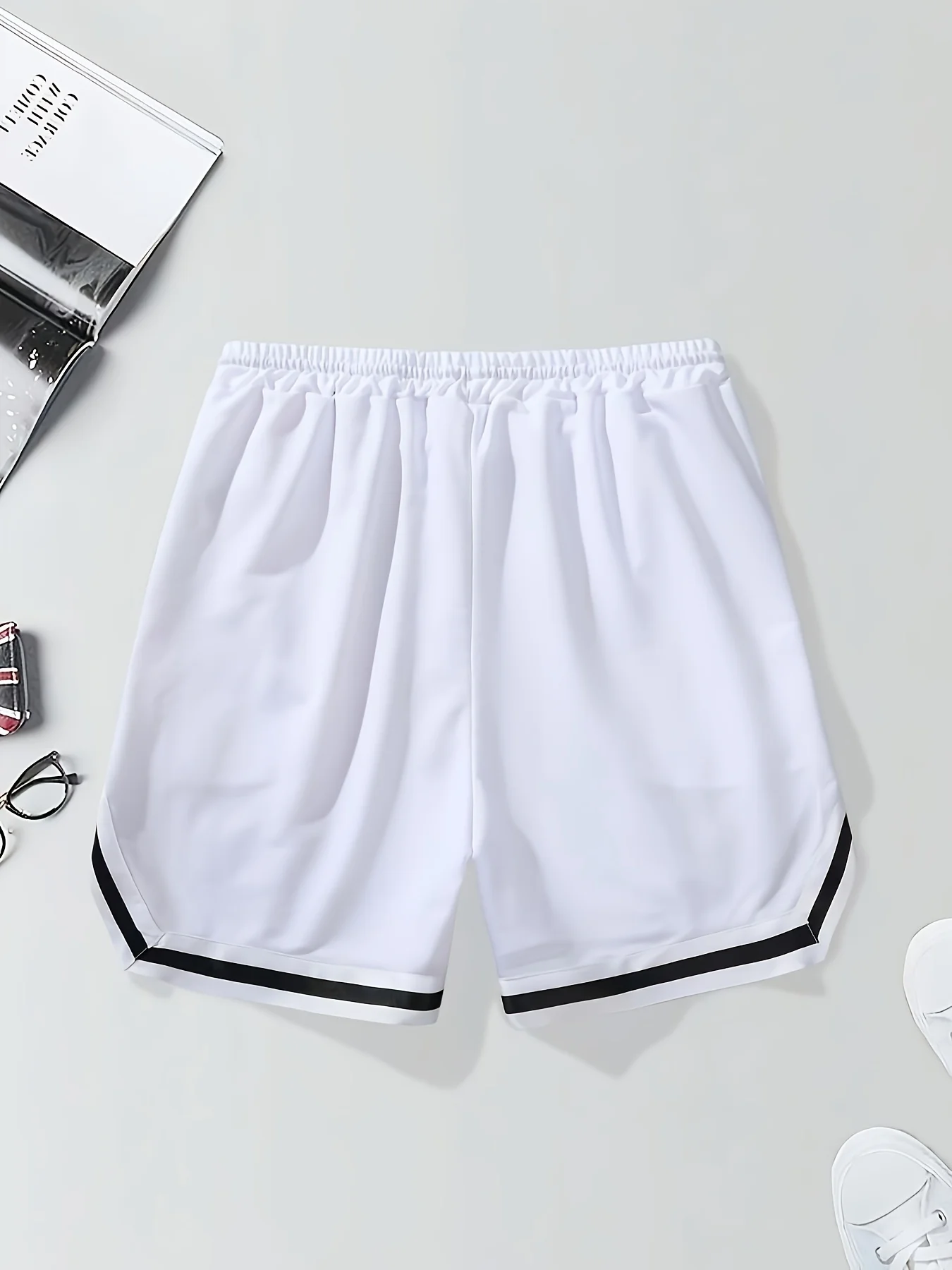 LOS ANGLES Print heren losse grote trekkoord casual minimalistische shorts man broek casual shorts zomer nieuw in herenkleding Thi
