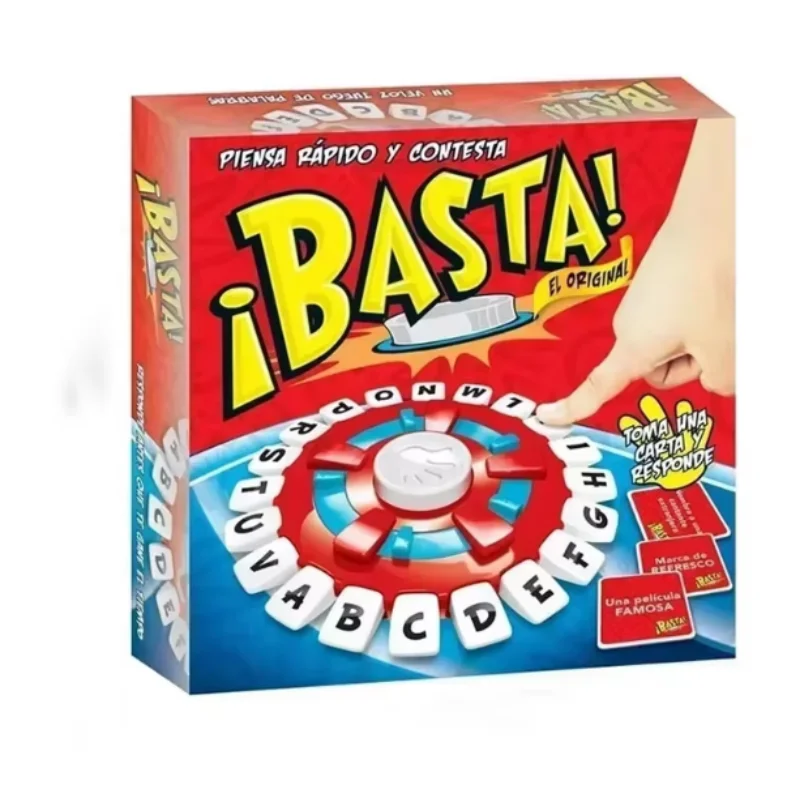 Nuovo gioco Basta Spagnolo Tapple Word - Versione Tapple Games inglesi Gioco da tavolo con stampa di lettere a pensiero rapido-