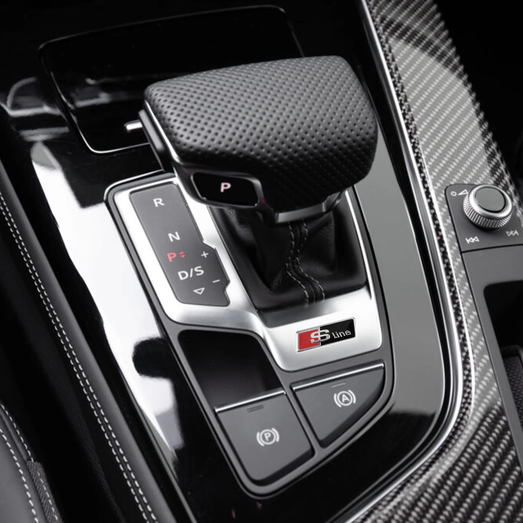 2/5/10 шт. автомобильный значок RS Sline, наклейка на руль, аксессуары для Audi Sline A4 B7 B8 B9 A3 8P 8V 8L A5 A6 C6 C5 C7 A1 Q2 Q3