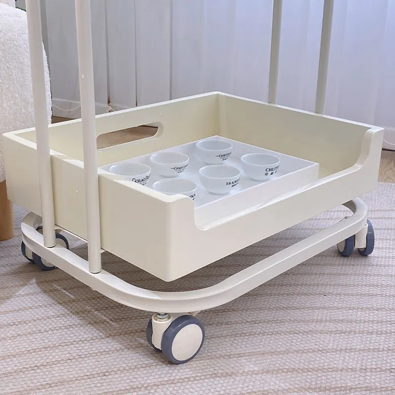 ครีมลมหรูหราสไตล์ร้านเสริมสวยเครื่องมือพิเศษรถเข็นเล็บเย็บปักถักร้อย Carrito Multiusos Con Ruedas Salon รถเข็น