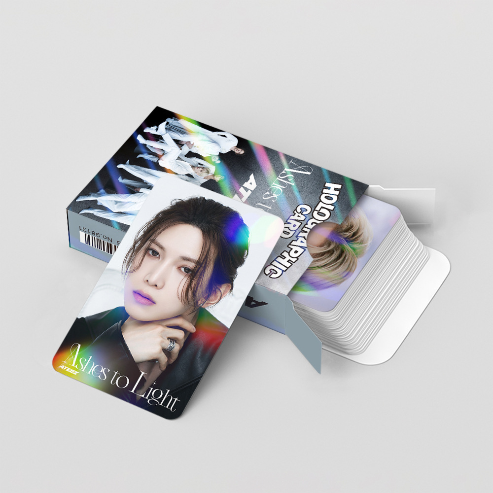 55 Cái/bộ Kpop ATEEZ Lomo Thẻ Chất Lượng Cao HD Photocard Album Mới Thẻ Bằng Không: sốt Phần 3 Dành Cho Người Hâm Mộ Bộ Sưu Tập POSTER Quạt Tặng