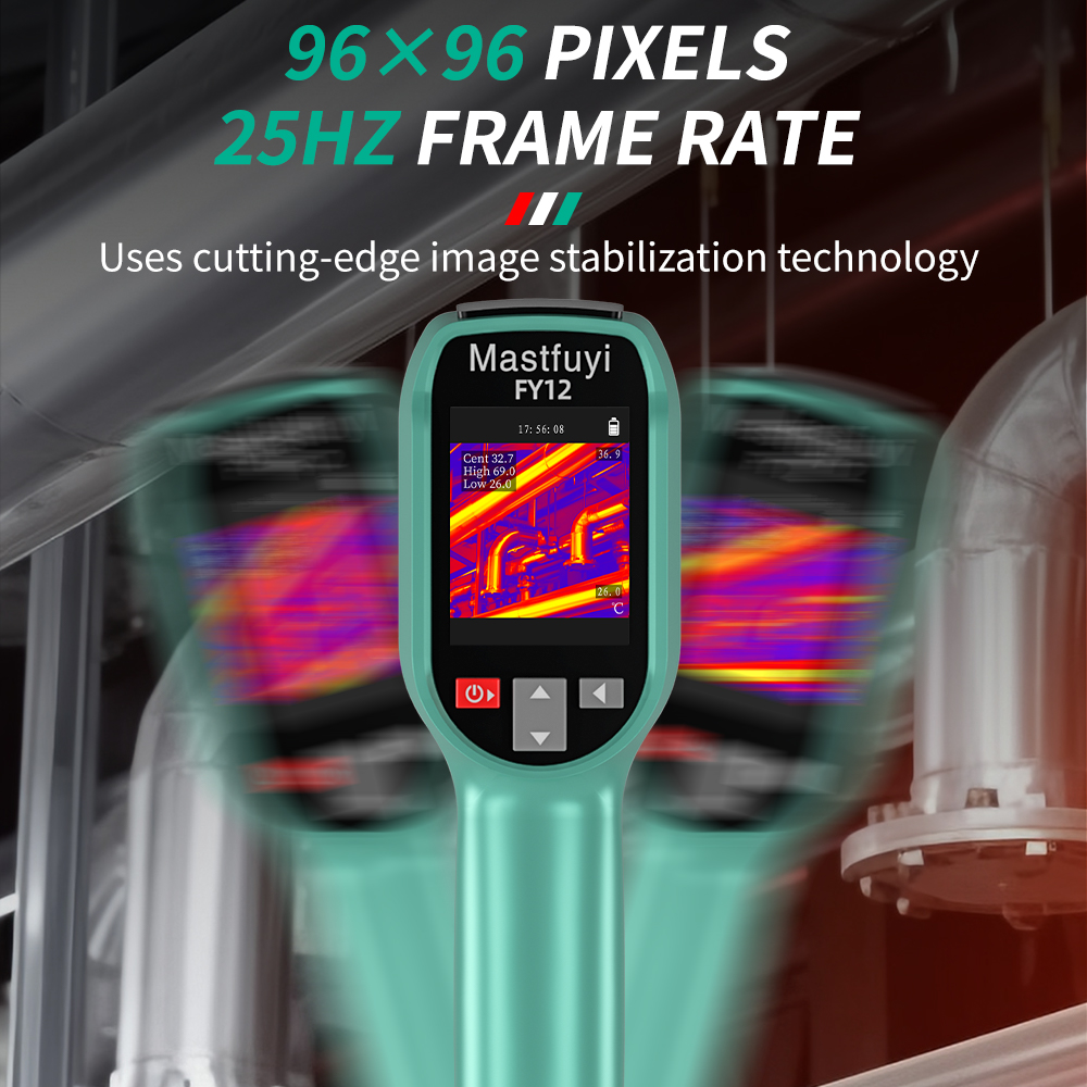 Câmera de imagem térmica recarregável MASTFUYI Termovisor portátil -20 ℃ ~550 ℃   Resistente a quedas à prova d'água e à prova de poeira