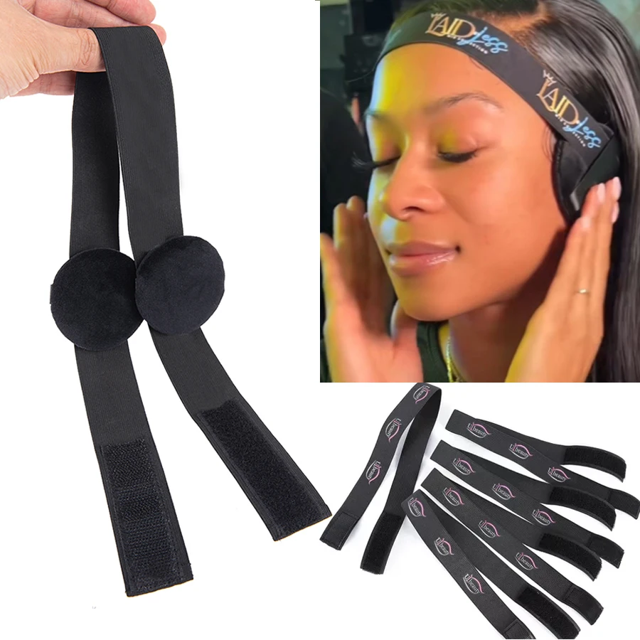 Aliader 1 Tóc Đàn Hồi Cho Tóc Giả Với MagicTape Đầu Edge Đặt Khăn Choàng Viền Vải Len Cho Cố Định Ren Tóc Giả thun Dây Đeo Đầu