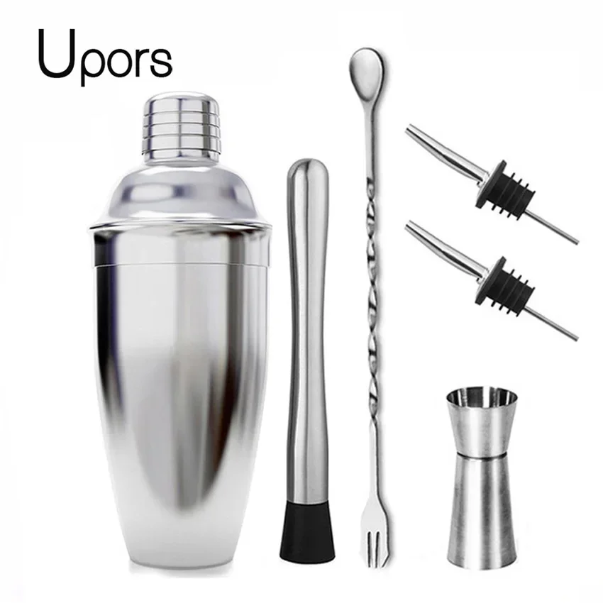 UPORS Bình Lắc Pha Cocktail Inox Không Gỉ Phối Rượu Martini Boston Bình Lắc Để Pha Chế Rượu Uống Đảng Thanh Công Cụ 550ML/750ML