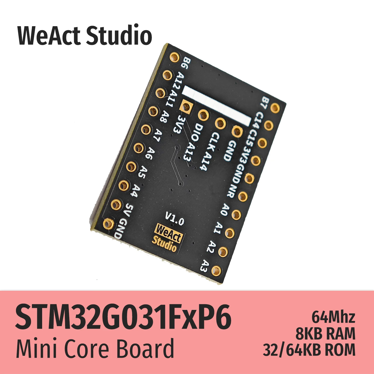 WeAct STM32G031F8P6 STM32G031F6P6 STM32G031 STM32G0 STM32 Placa central Placa de demostración