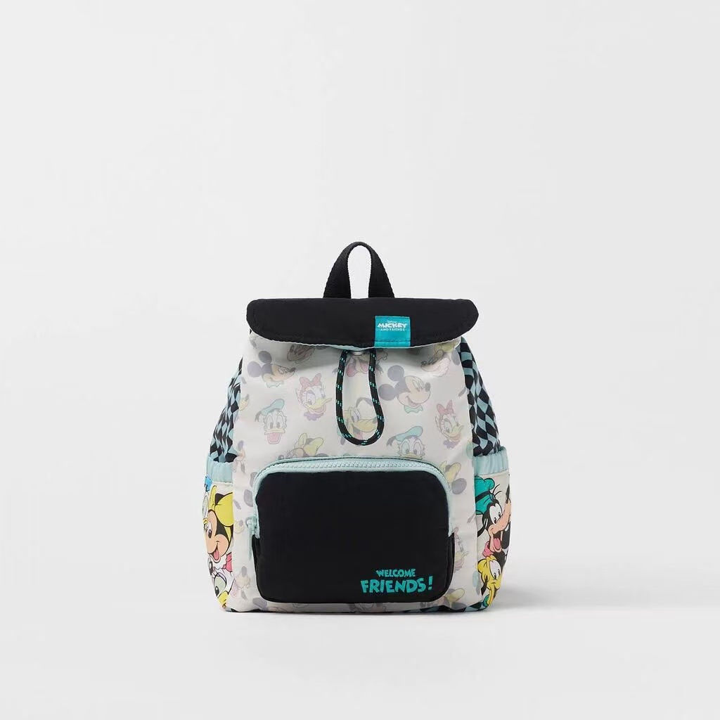 Disney kinder Rucksack Luxus Marke kinder Schule Tasche Cartoon Nette Hochwertige Mode Mädchen Kordelzug Rucksack