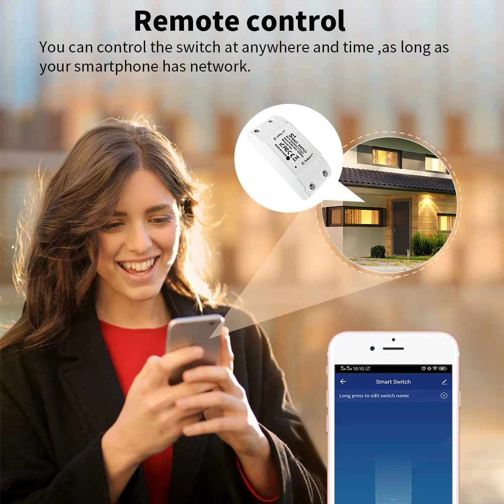 Tuya interruptor inteligentes wifi ,  control bidireccional, temporizador Universal, funciona con luz LED,compatible con Alexa y Google
