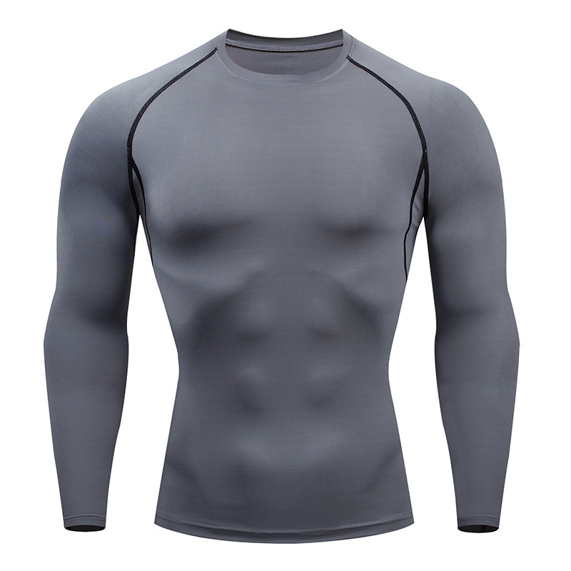 Dry Fit Herren Hochwertiges MMA Fitness Gym Sport T-Shirt Jogging Laufshirt Kompression Atmungsaktiv Rashguard Umfassend