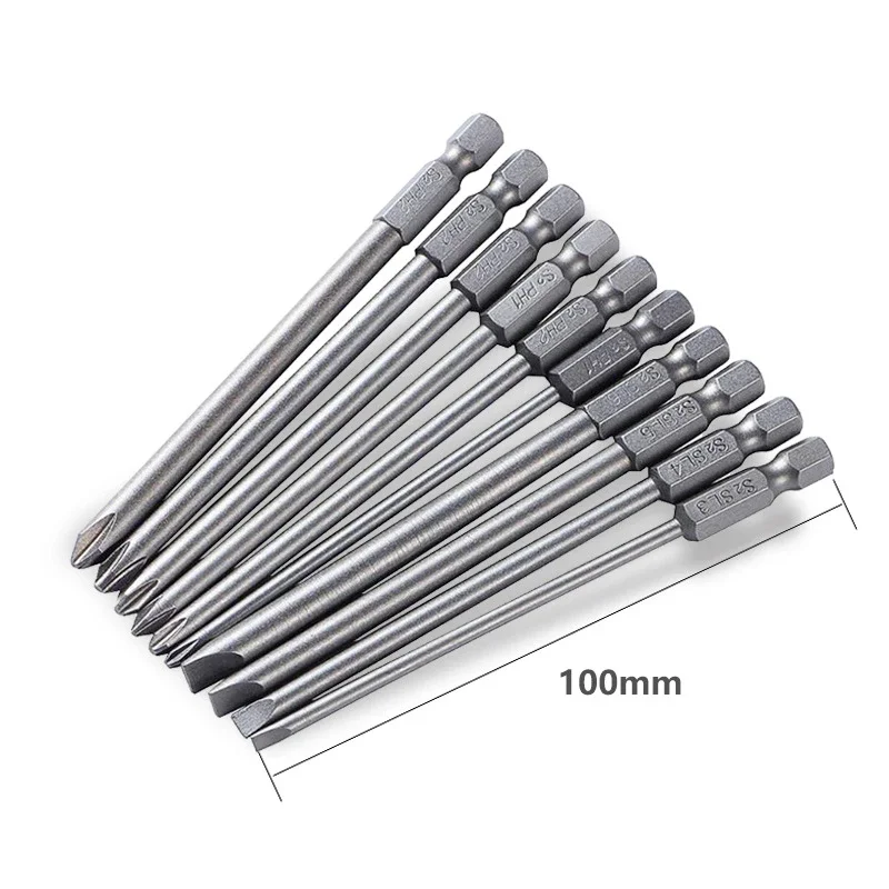 Screwdriver Set Strong Magnetic Batch Head Steel Slotted Phillips Screw Driver Bits Car Repair Utility Electric Tool Accessories