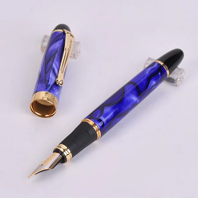 2022 Mới Arrivel Jinhao X450 Sang Trọng Làm Lóa Mắt Xanh Dương Bút Máy Kim Loại Chất Lượng Cao Đổ Mực Bút Cho Vật Dụng Văn Phòng Đồ Dùng Học Tập