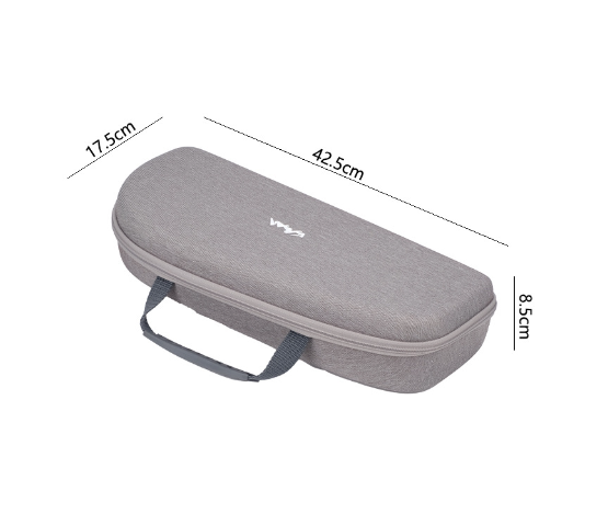 Estojo com zíper para guitarra personalizável em material EVA cinza