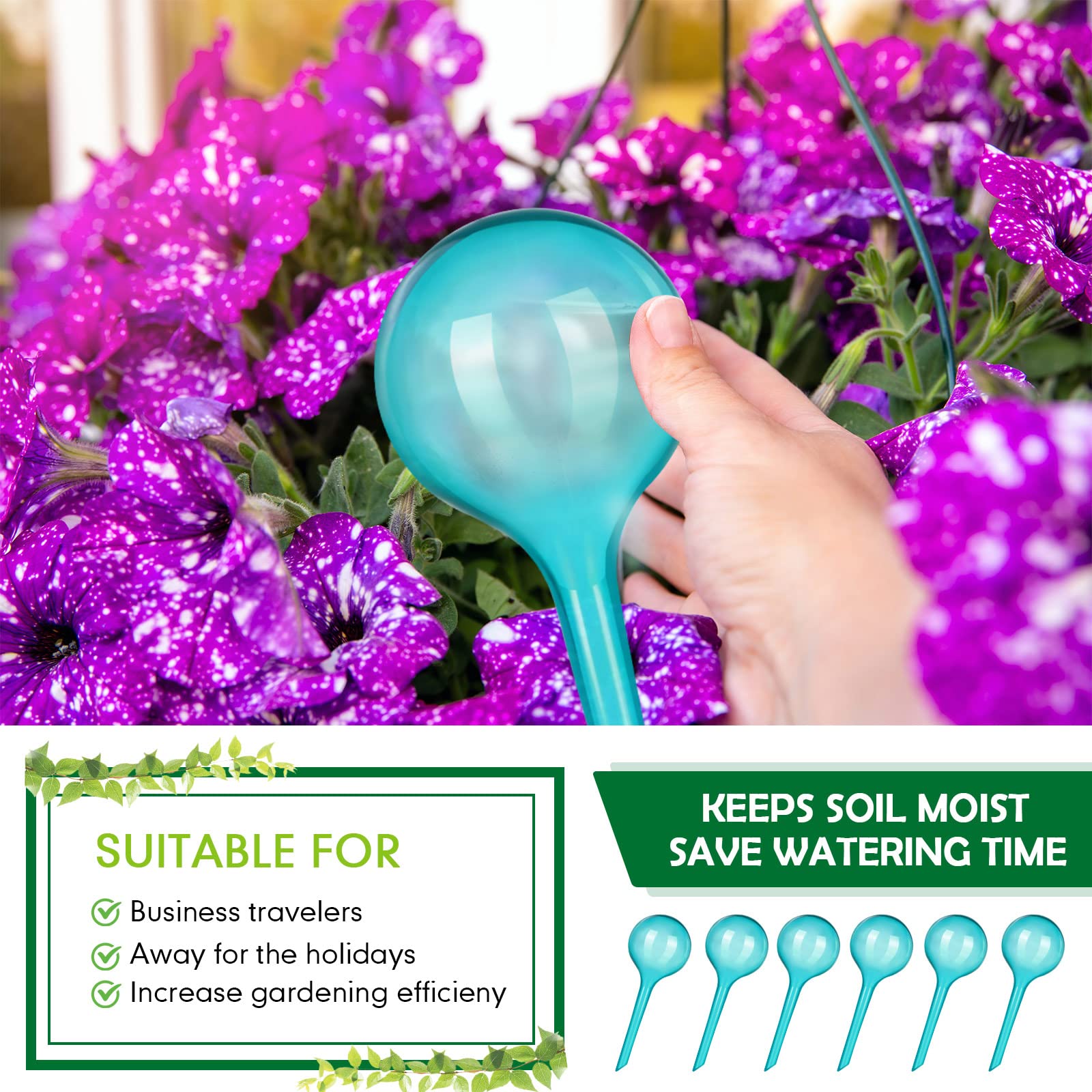 Plant Water Feeder Automatic Plastical Balls Garden Water Device Plants Watering Bulbs Self Watering Drip Irrigation Devices