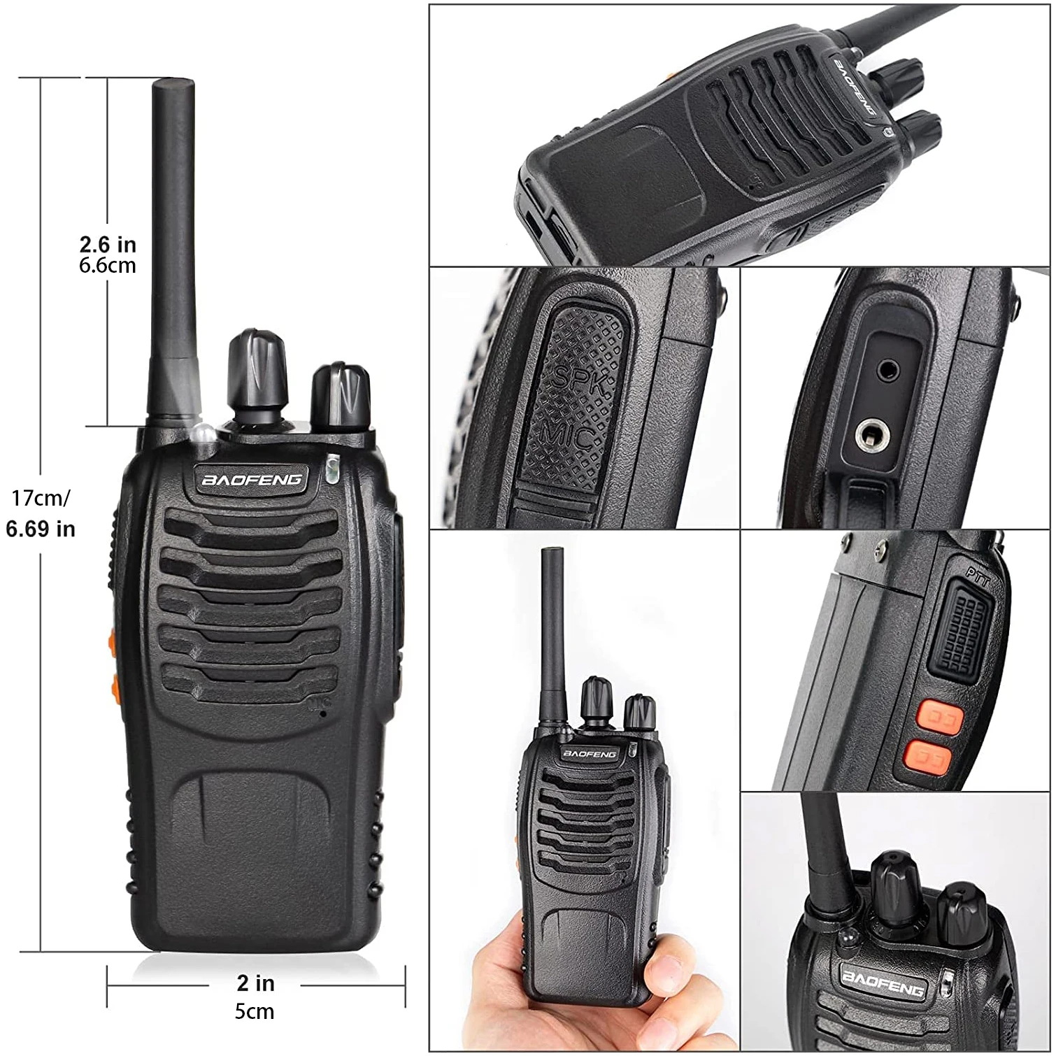 Baofeng PMR 446 MHz BF-88E Walkie Talkie